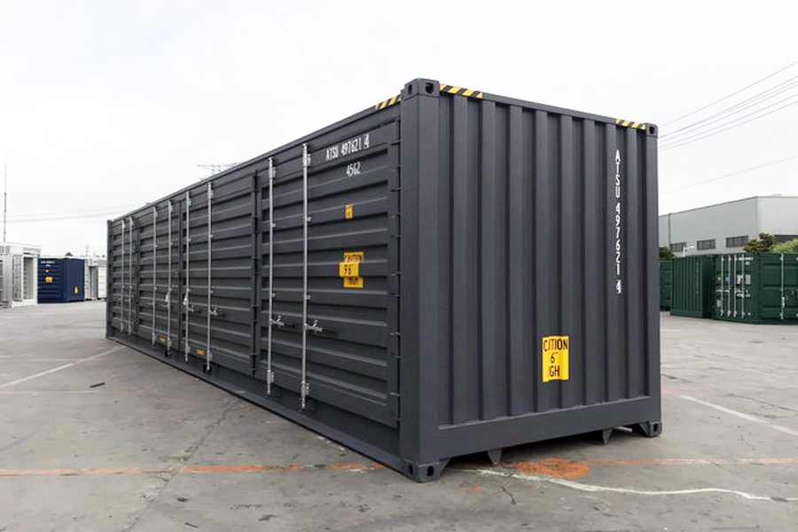 40-Fuß-Container, neuer High Cube, offene Seite