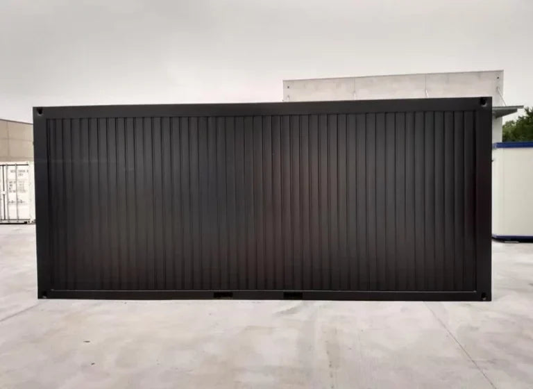 Schwarzer Bürocontainer 6mx3