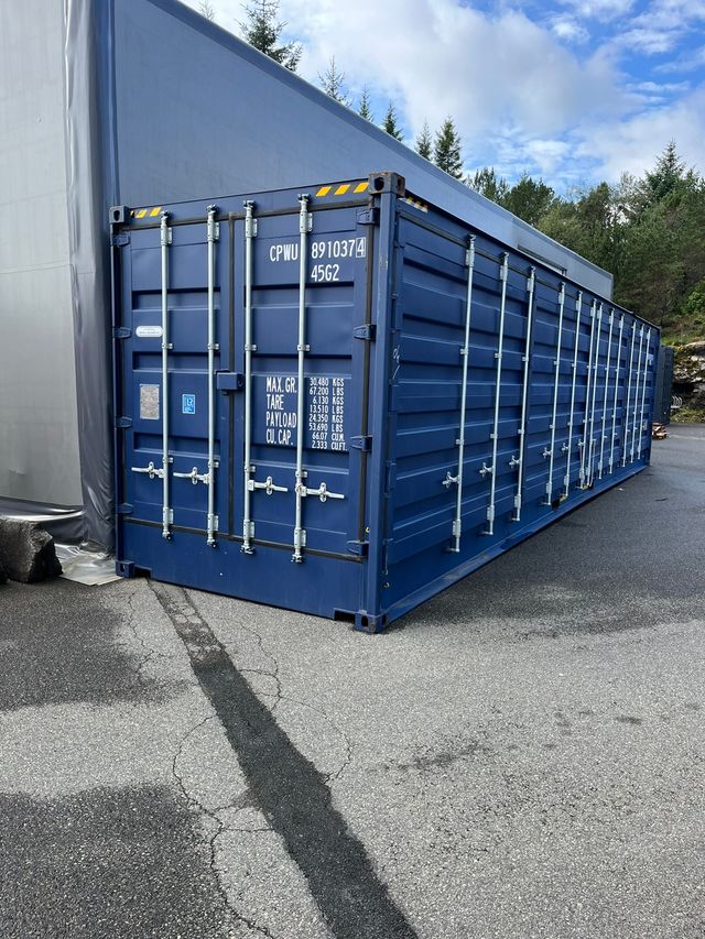 2-teiliger 40-Fuß-HC-Container mit seitlicher Öffnung
